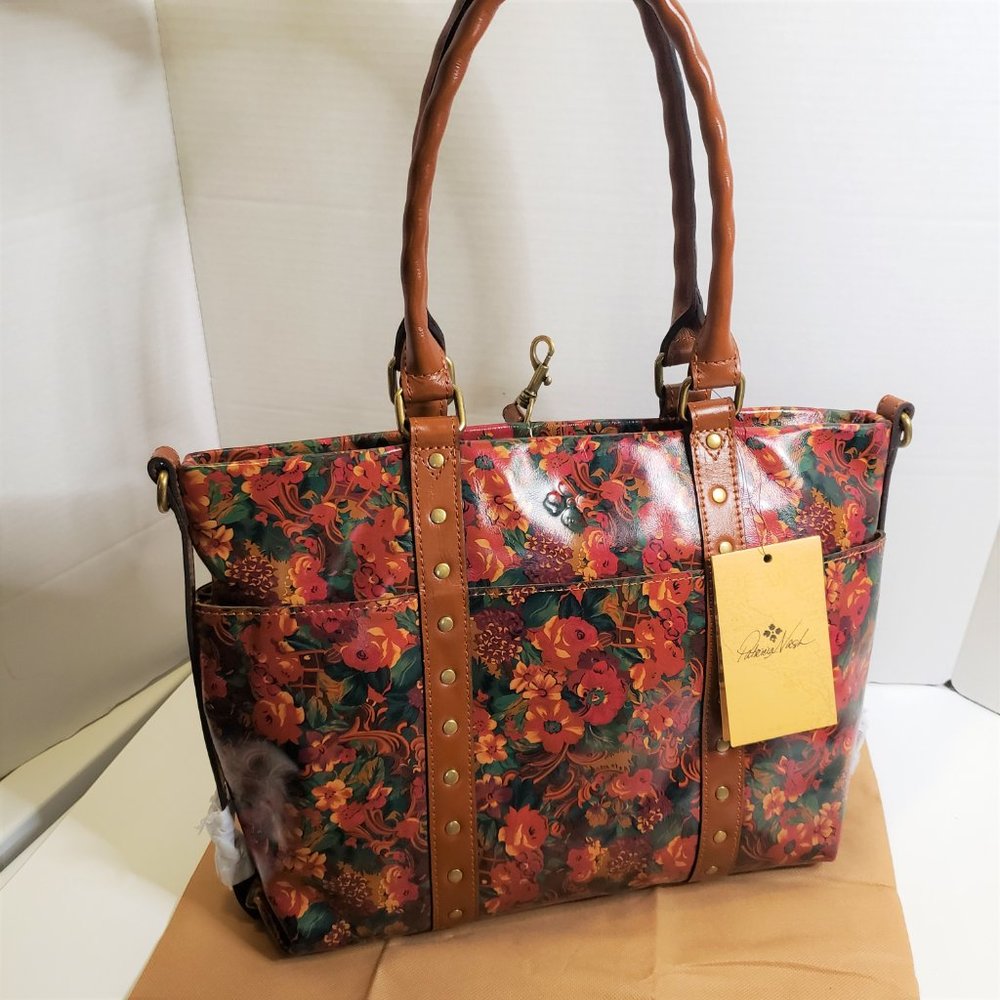 NWT Patricia Nash Leather Rustic Nature Collection Handbag Tote - Picture 1 of 14